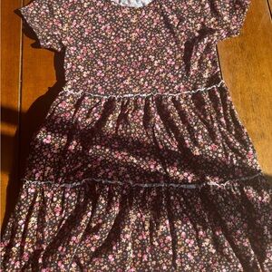 Old Navy Floral Kids Dress - Brown and Pink